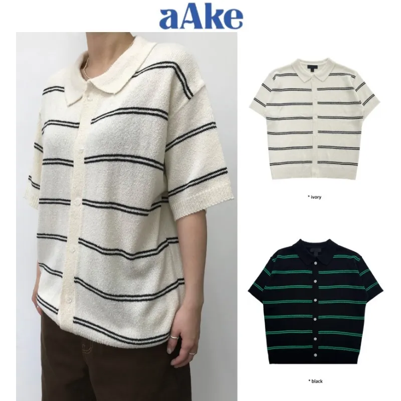 AAKE  |Stripes Street Style Cardigans