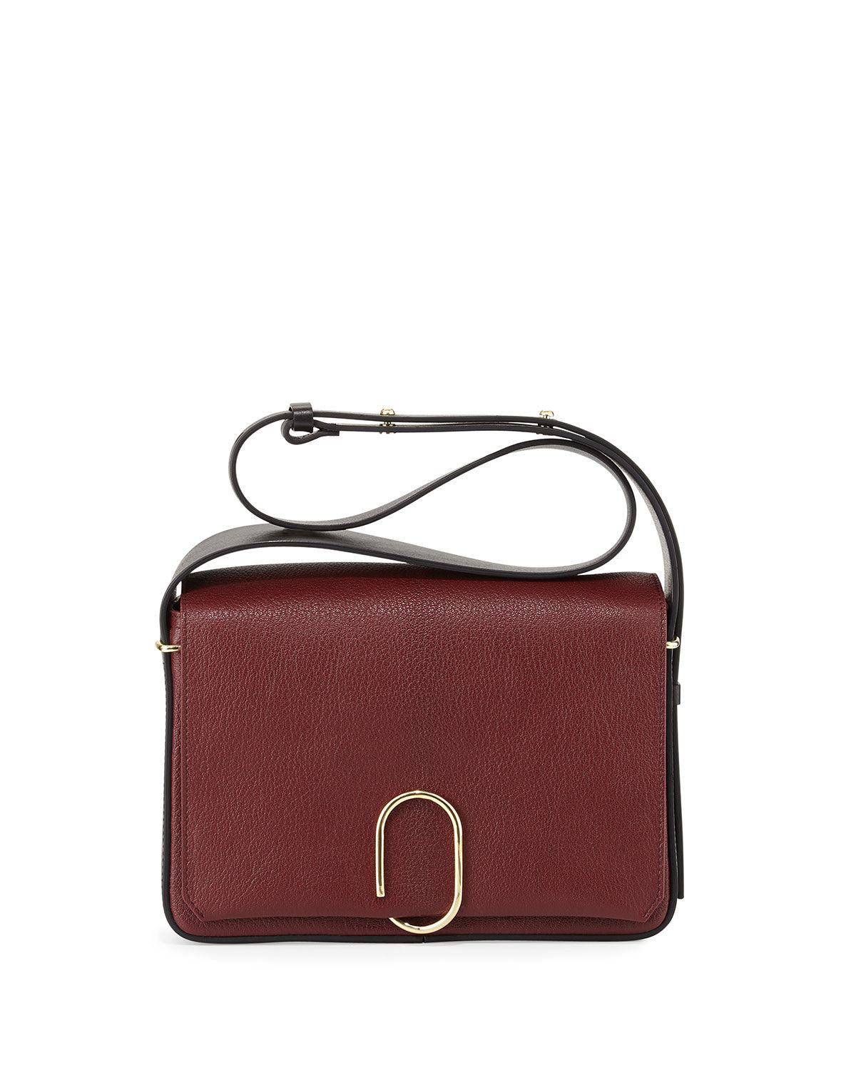 Alix Flap, Burgundy/Black