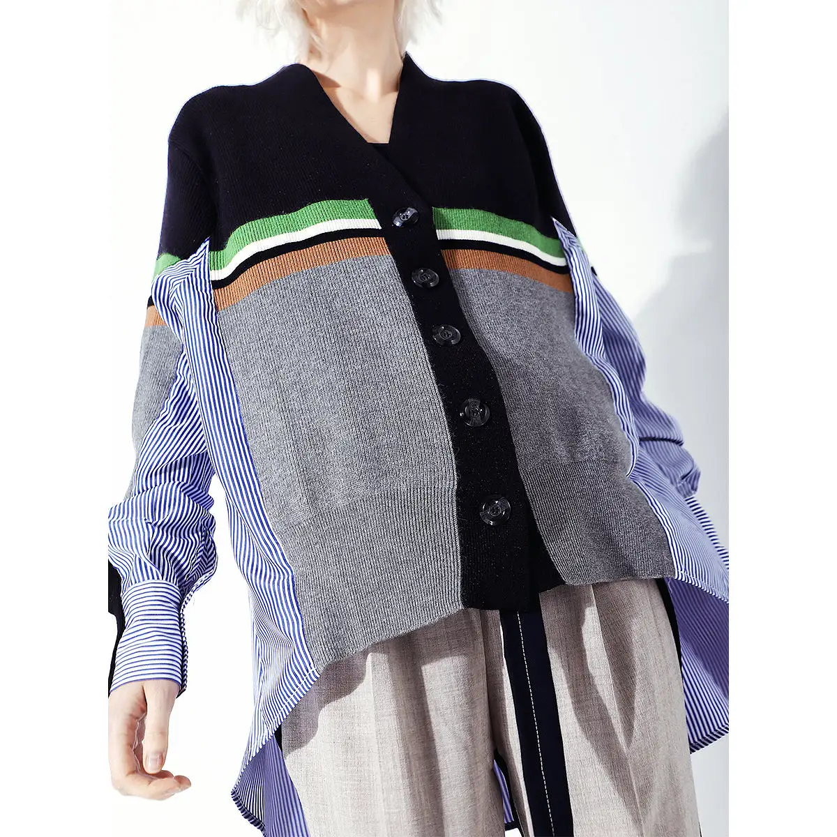 Ashore Shop 2023 Womens Sweater + Strip Shirt Cardigans