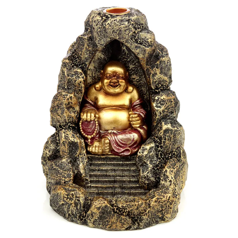 Backflow Incense Burner - Chinese Buddha  BACK35