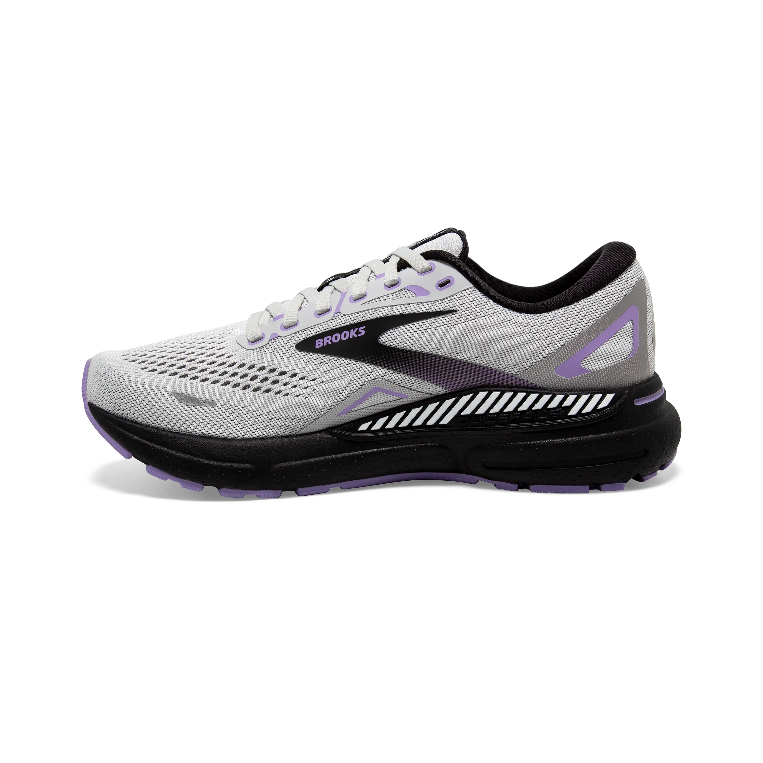 Brooks Adrenaline GTS 23 (2E Width) - Grey/Black/Purple (Womens)