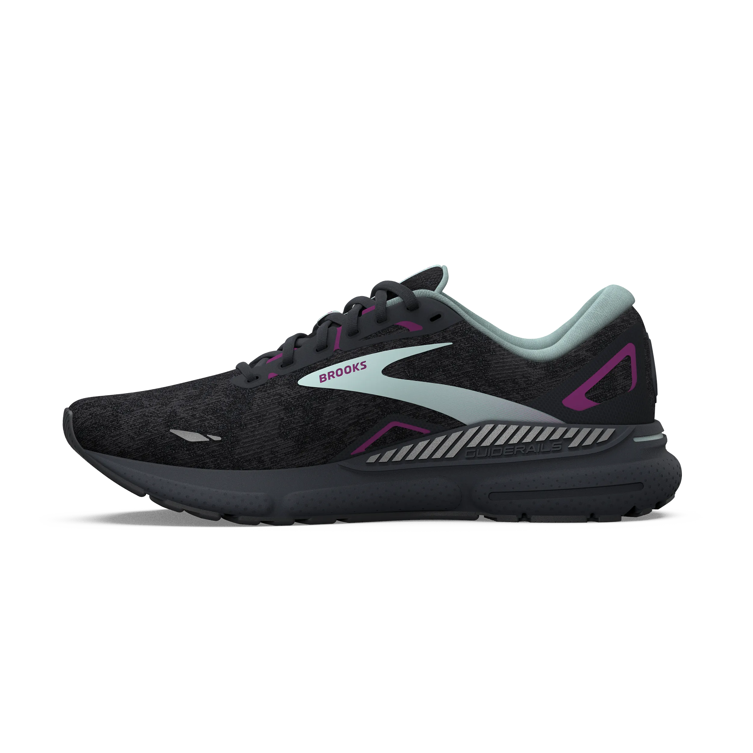 Brooks Adrenaline GTS 23 (B Width) - Black/Light Blue/Purple (Womens)