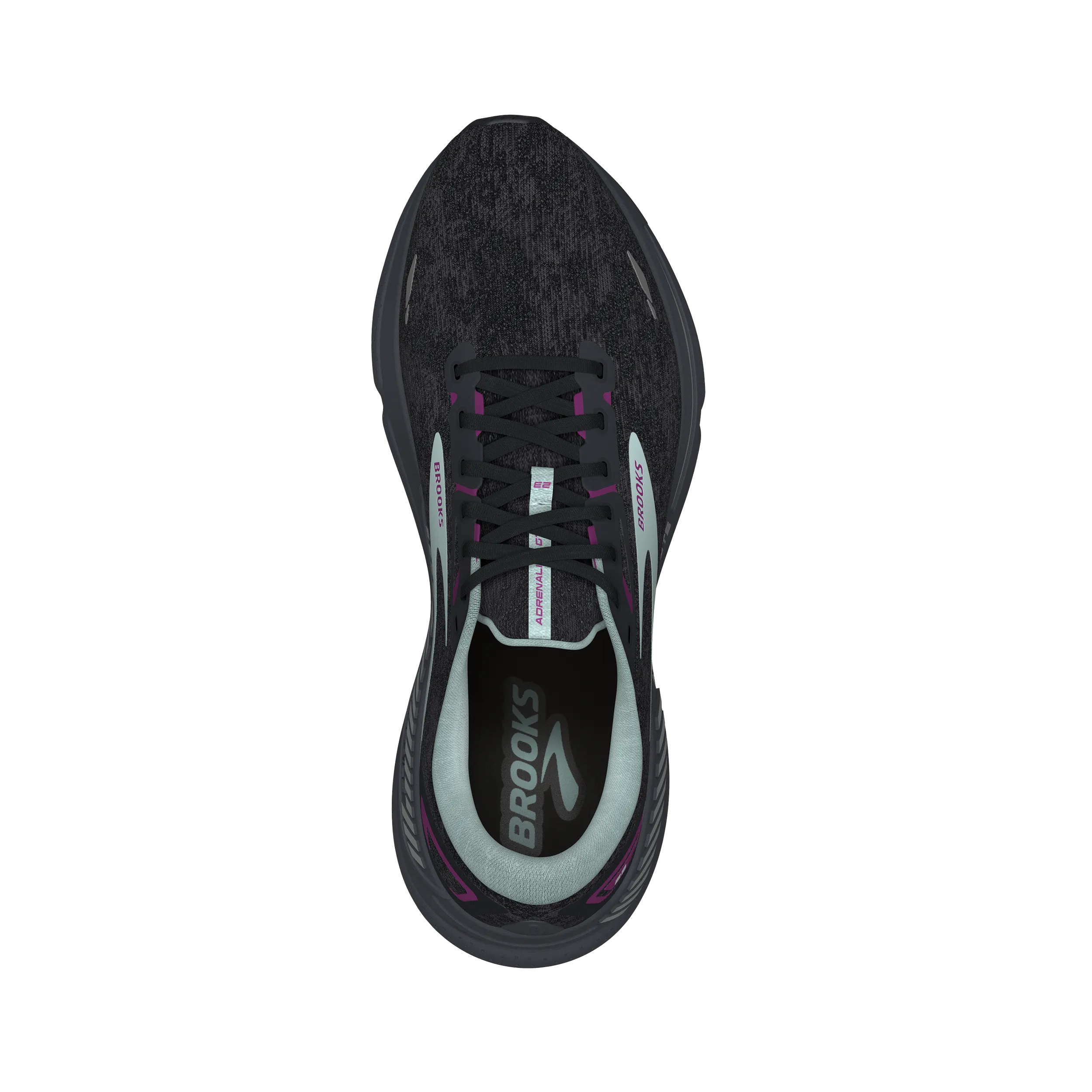 Brooks Adrenaline GTS 23 (B Width) - Black/Light Blue/Purple (Womens)