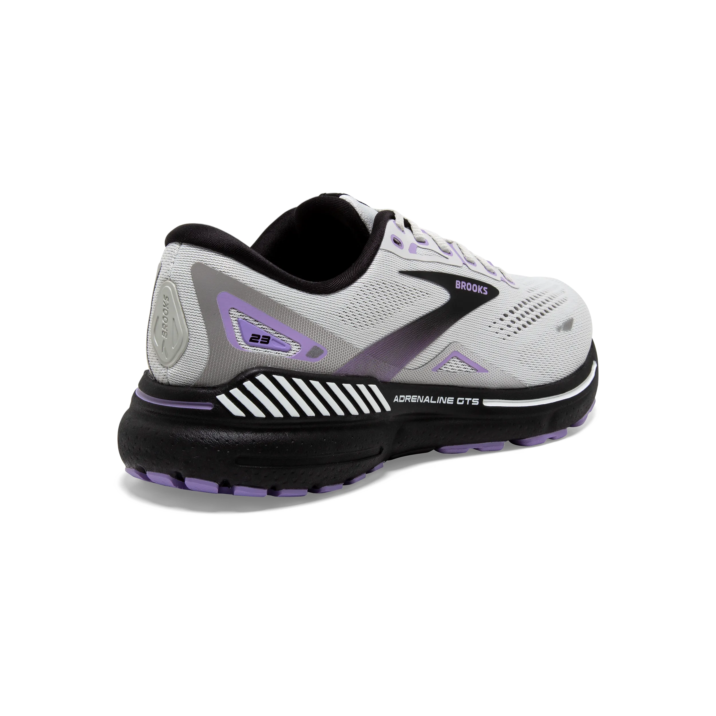 Brooks Adrenaline GTS 23 (D-Width) - Grey/Black/Purple (Womens)