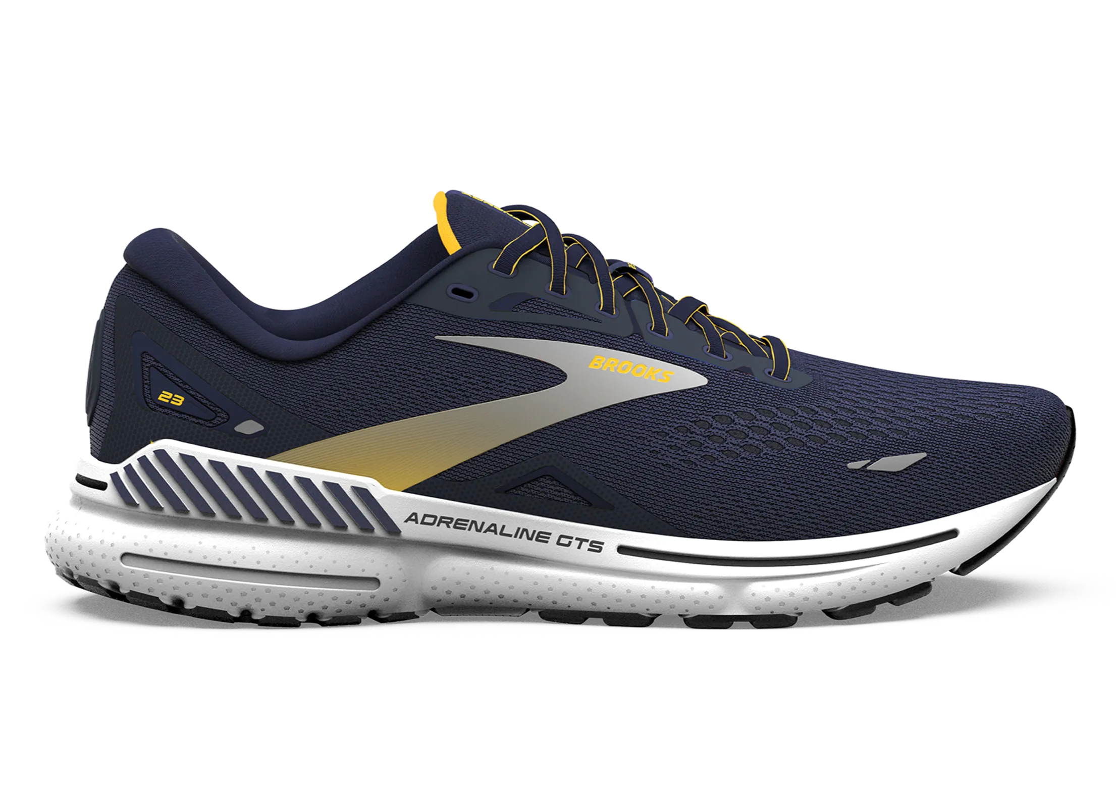 Brooks Adrenaline GTS 23 (D Width) - Navy/Saffron/White (Mens)