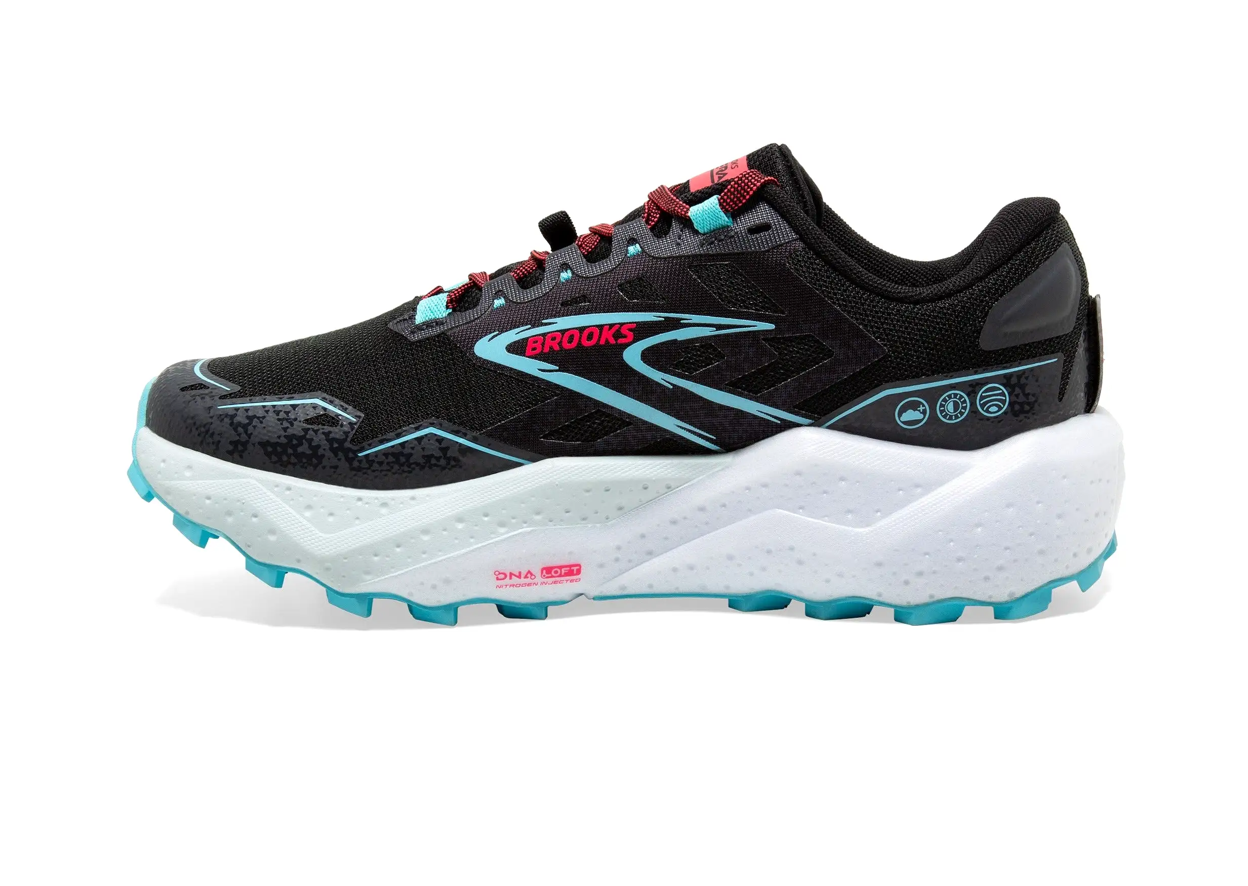 Brooks Caldera 7 (B Width) - Black/Ebony/Bluefish  (Womens)