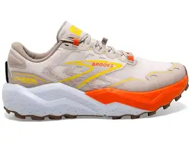 Brooks Caldera 7 (D Width) - White Sand/Chateau Gray/Yellow (Mens)