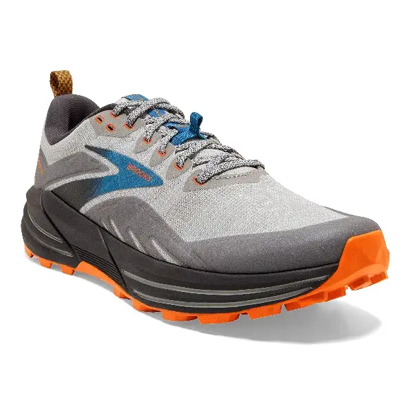 Brooks Cascadia 16 (2E Width) - Oyster Mushroom/Orange (Mens)