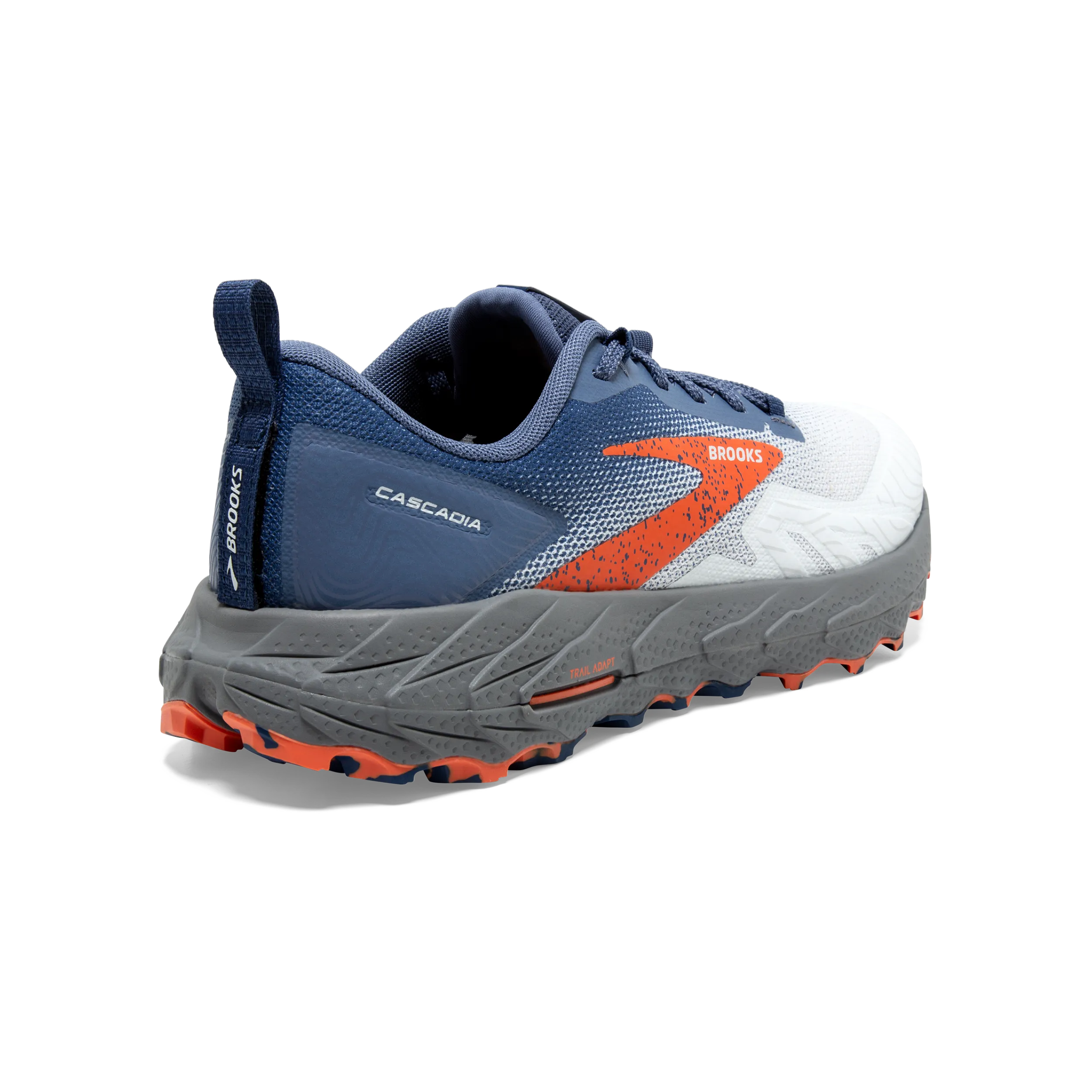 Brooks Cascadia 17 (2E Width) - Blue/Navy/Firecracker (Mens)