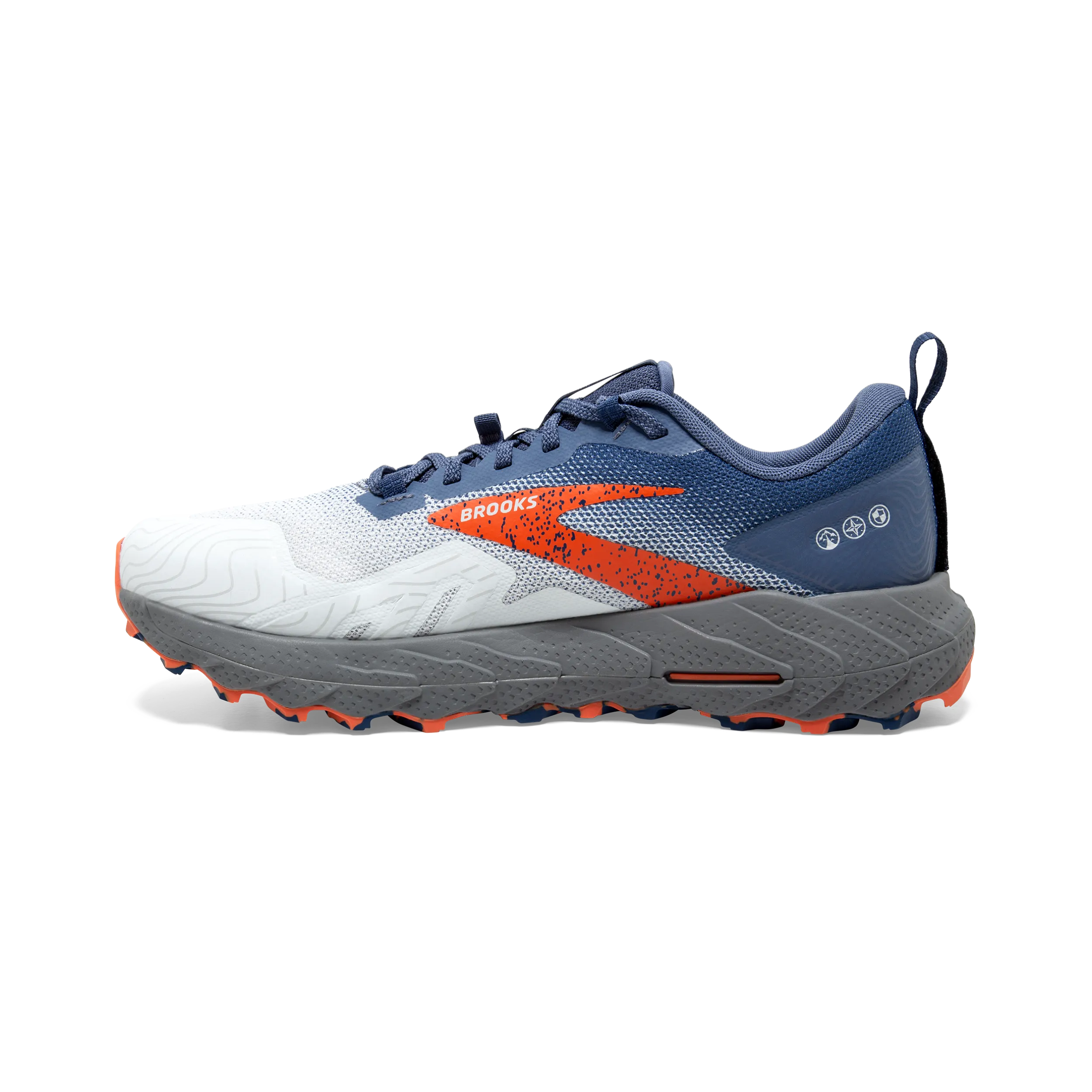 Brooks Cascadia 17 (2E Width) - Blue/Navy/Firecracker (Mens)