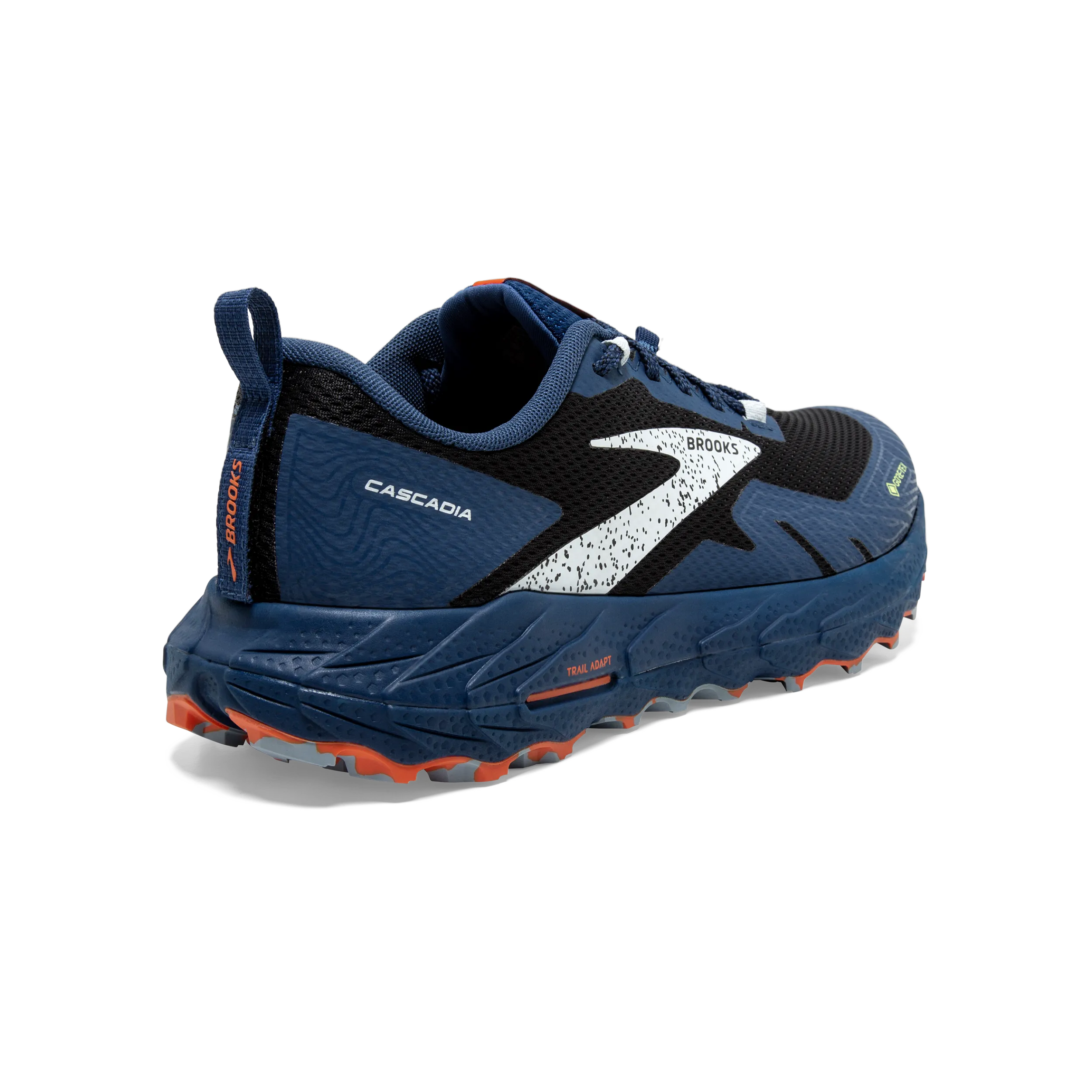 Brooks Cascadia 17 GTX (D Width) - Black/ Black/ Firecracker (Mens)