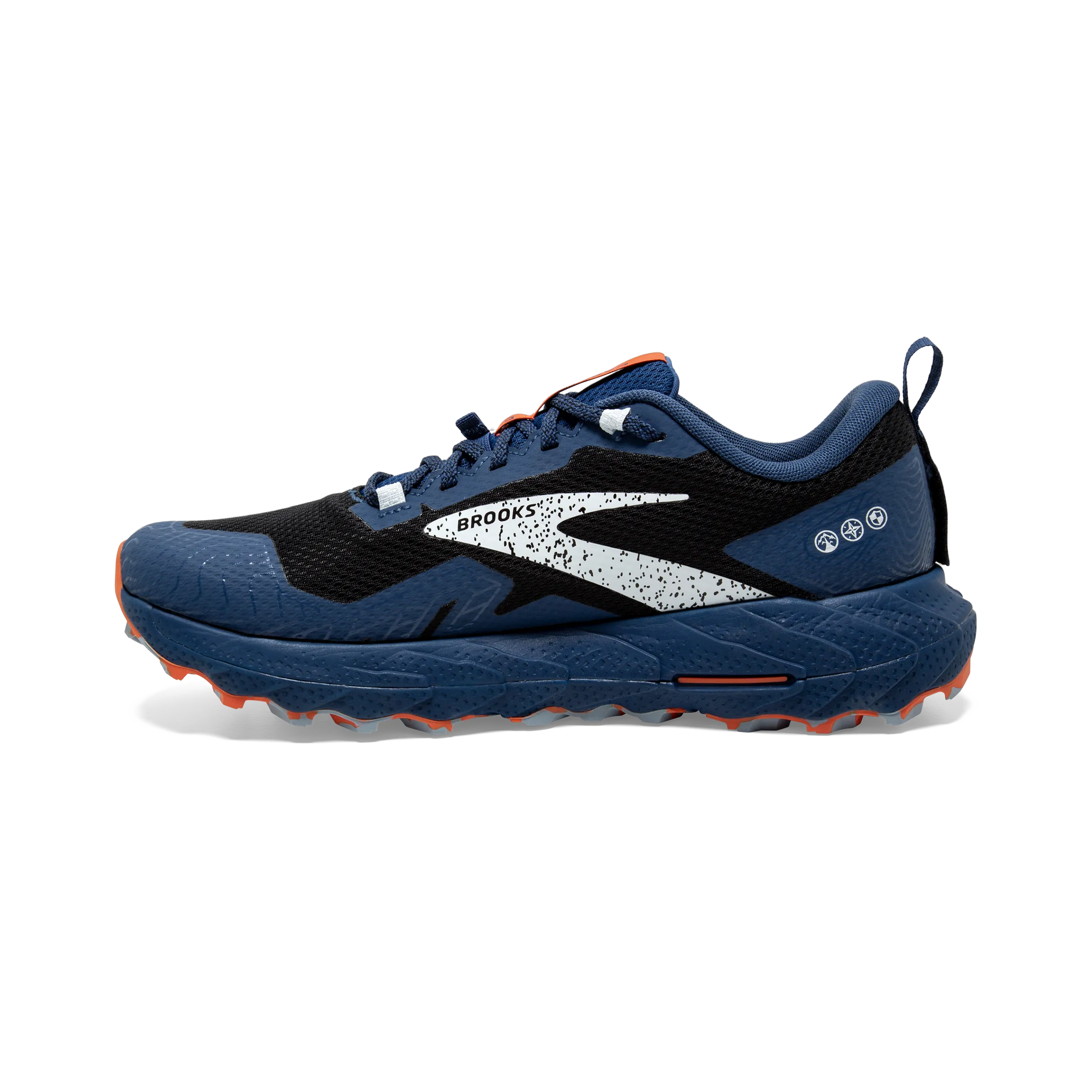 Brooks Cascadia 17 GTX (D Width) - Black/ Black/ Firecracker (Mens)