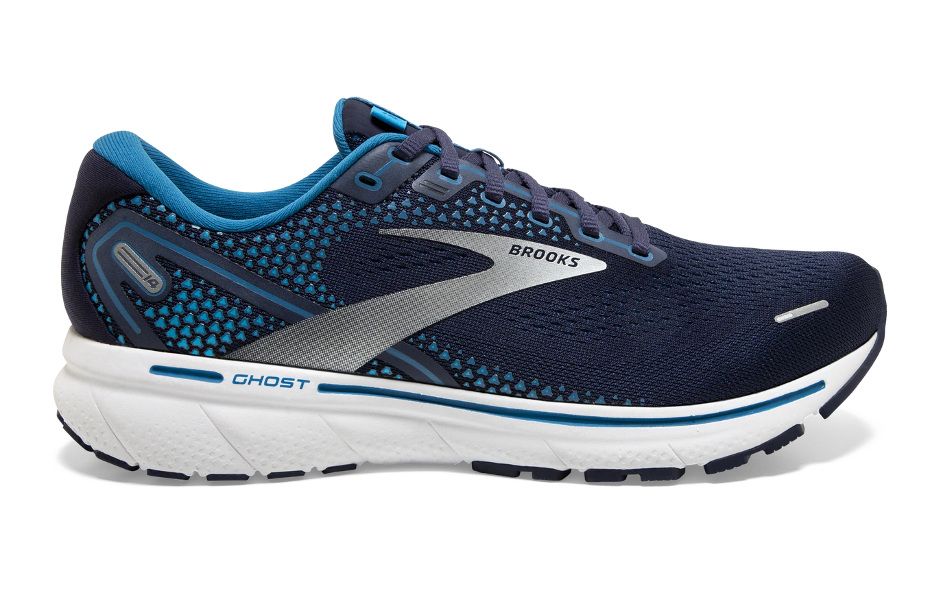 Brooks Ghost 14 Mens Running Shoe Navy/Stellar/White