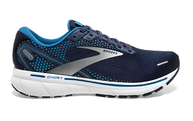 Brooks Ghost 14 Mens Running Shoe Navy/Stellar/White