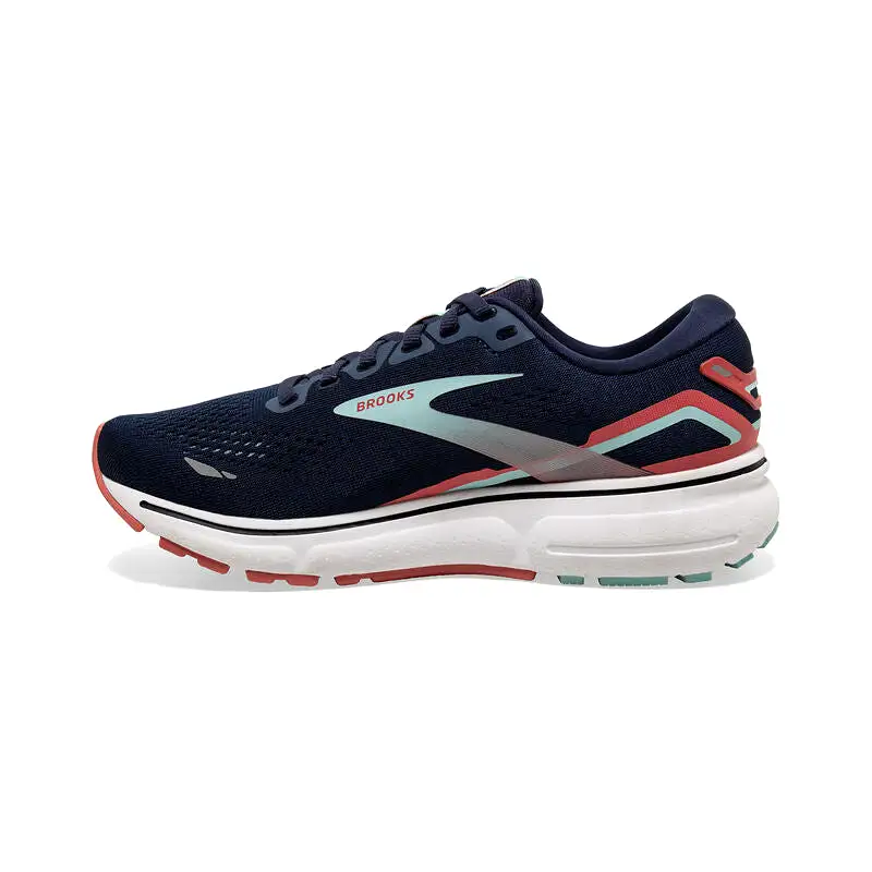 Brooks Ghost 15 (B Width) - Black/Orange/Raspberry (Womens)