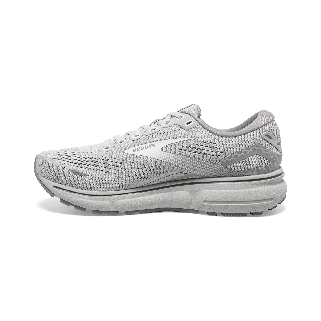 Brooks Ghost 15 (B Width) - Oyster/Alloy/White (Womens)