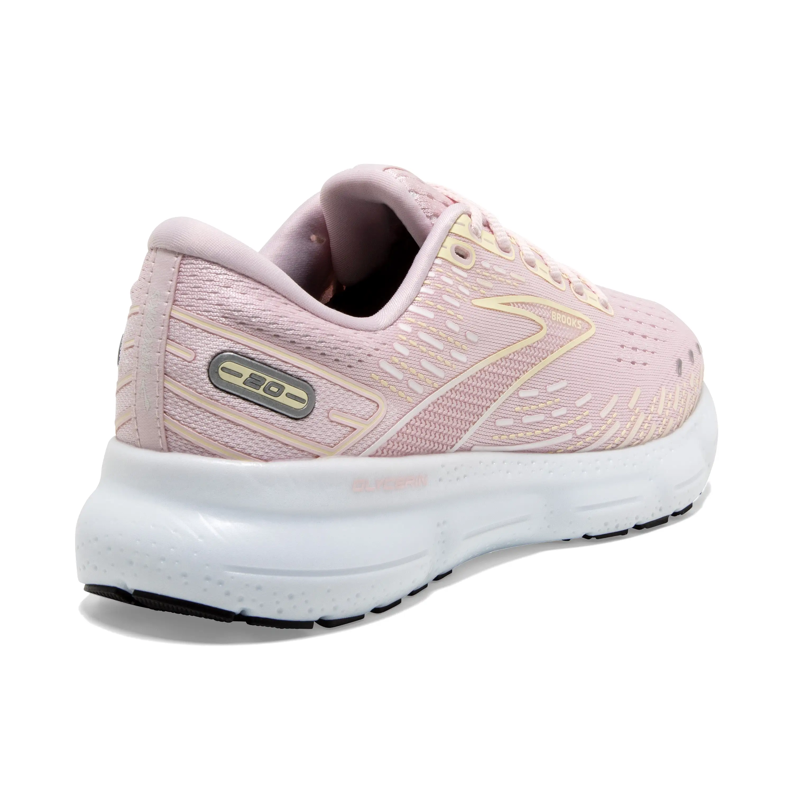 Brooks Glycerin 20 (B Width) - Pink/Yellow/White (Womens)