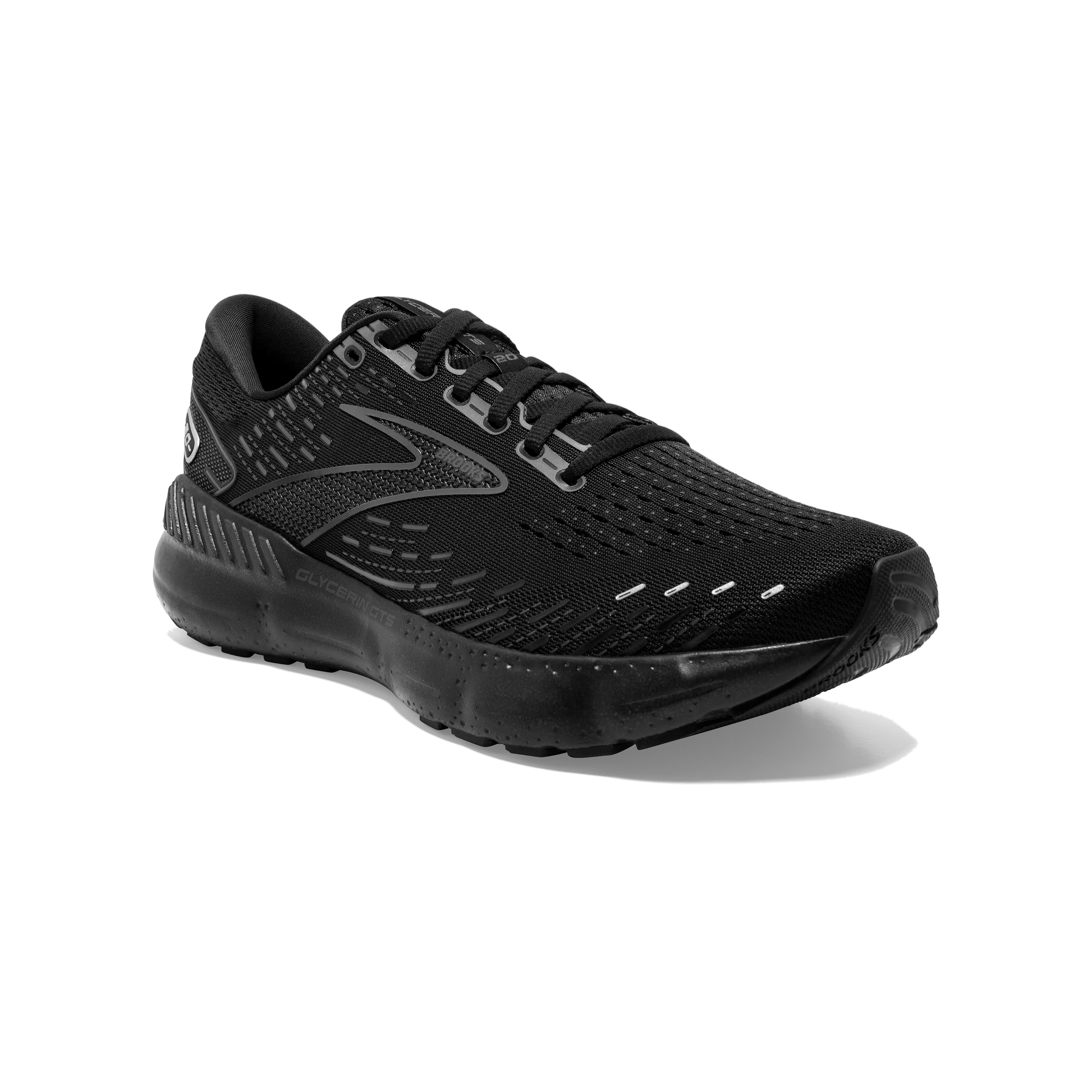 Brooks Glycerin GTS 20 (2E Width) - Black/Black/Ebony (Mens)