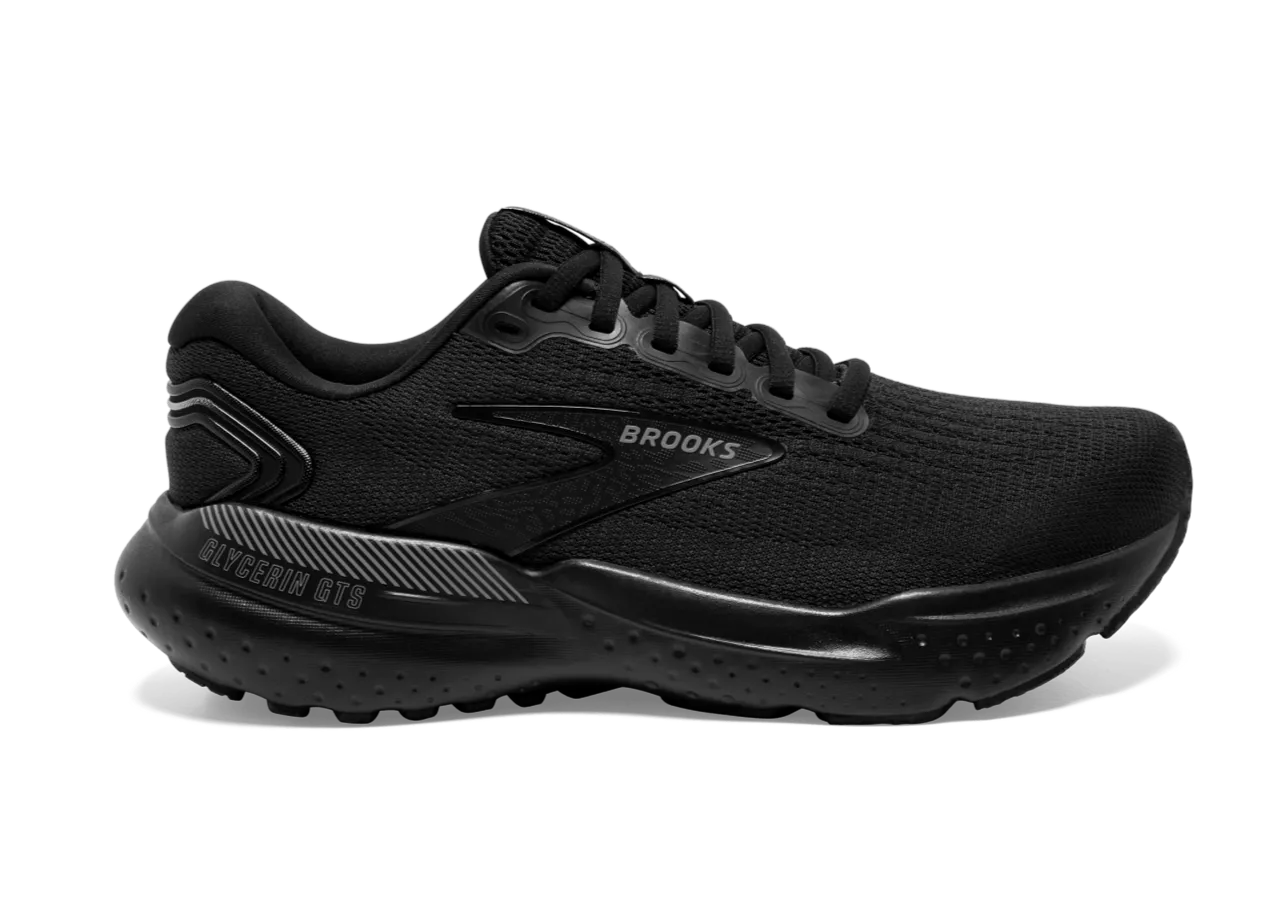 Brooks Glycerin GTS 21 (B Width) - Black/Black/Ebony (Womens)