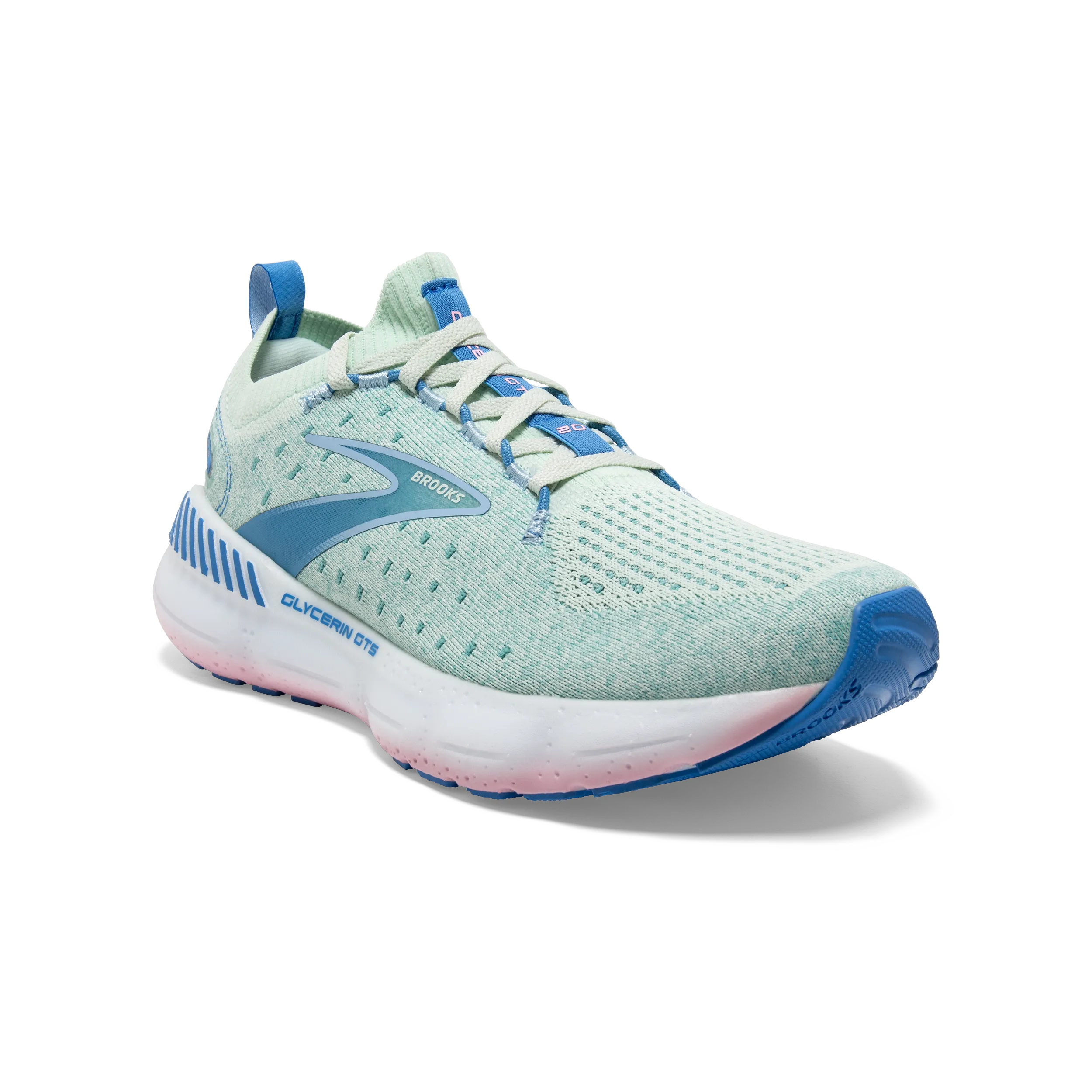 Brooks Glycerin StealthFit GTS 20 (B Width) - Blue Glass/Marina (Womens)