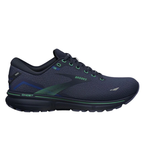 Brooks Men's Ghost 15 Crown Blue/Black/Green