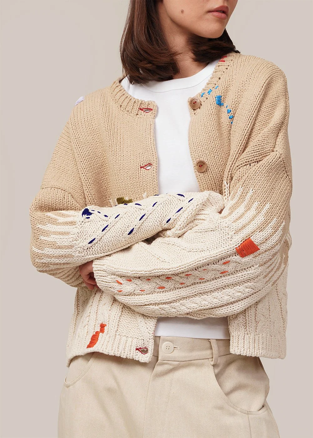 Cotton Embroidered Cardigan