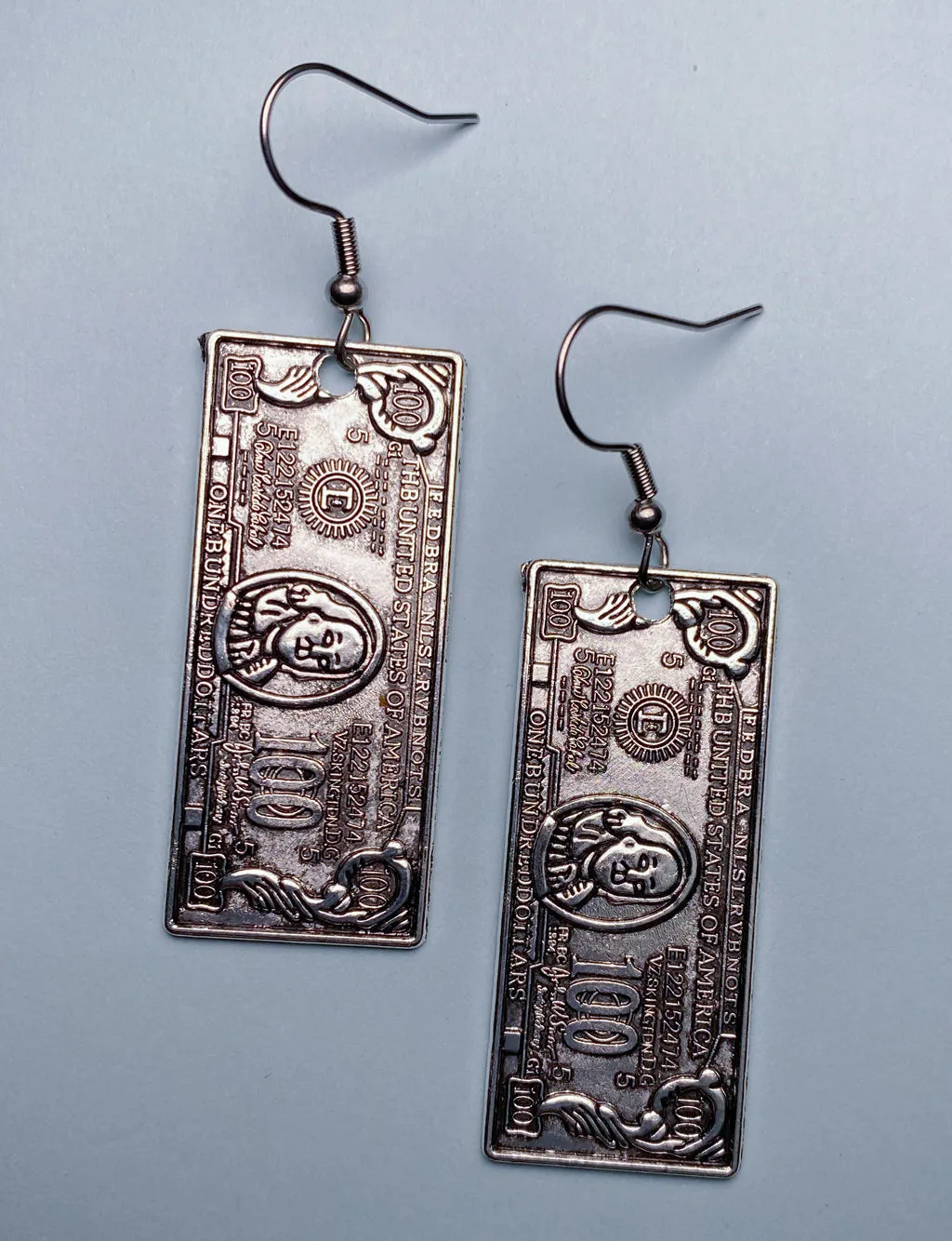 DOLLAR BILLS EARRINGS