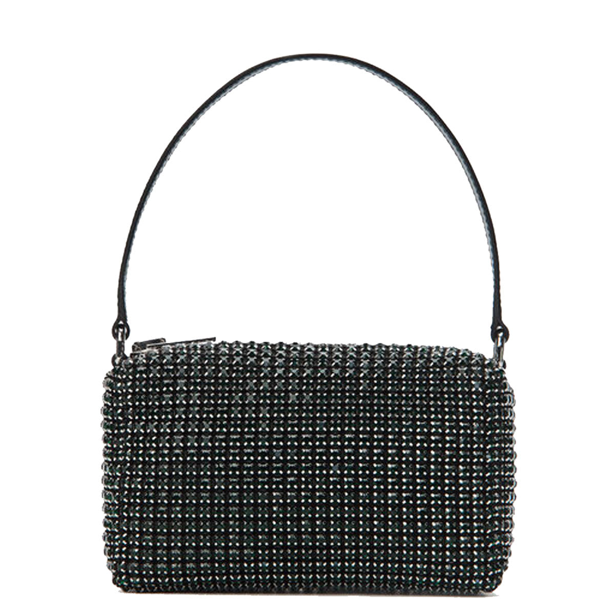 Heiress Rhinestone Pouch, Olive