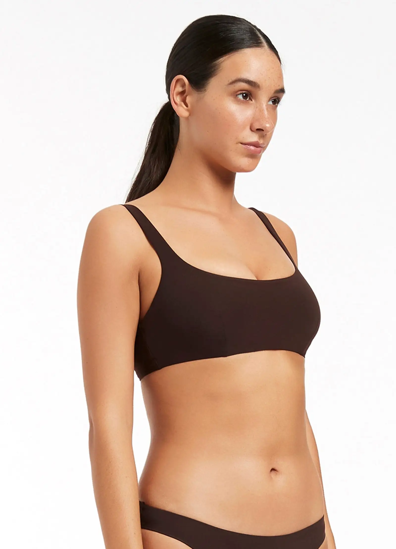 Jetset C_D Underwire Top - Chocolate