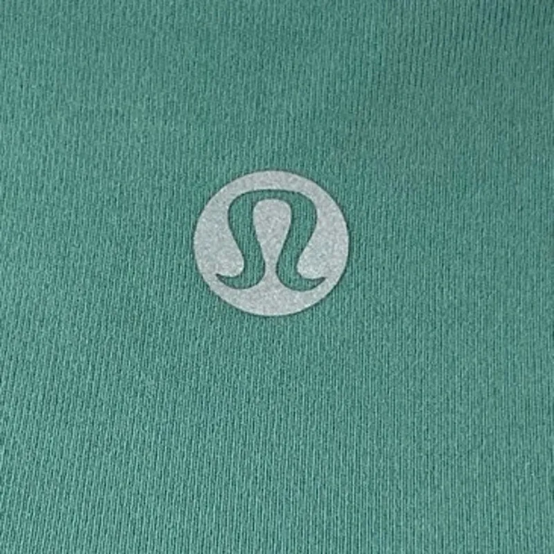 Lululemon Women's Green Mid Rise Cropped Yoga Athletic Leggings Pants Size 10