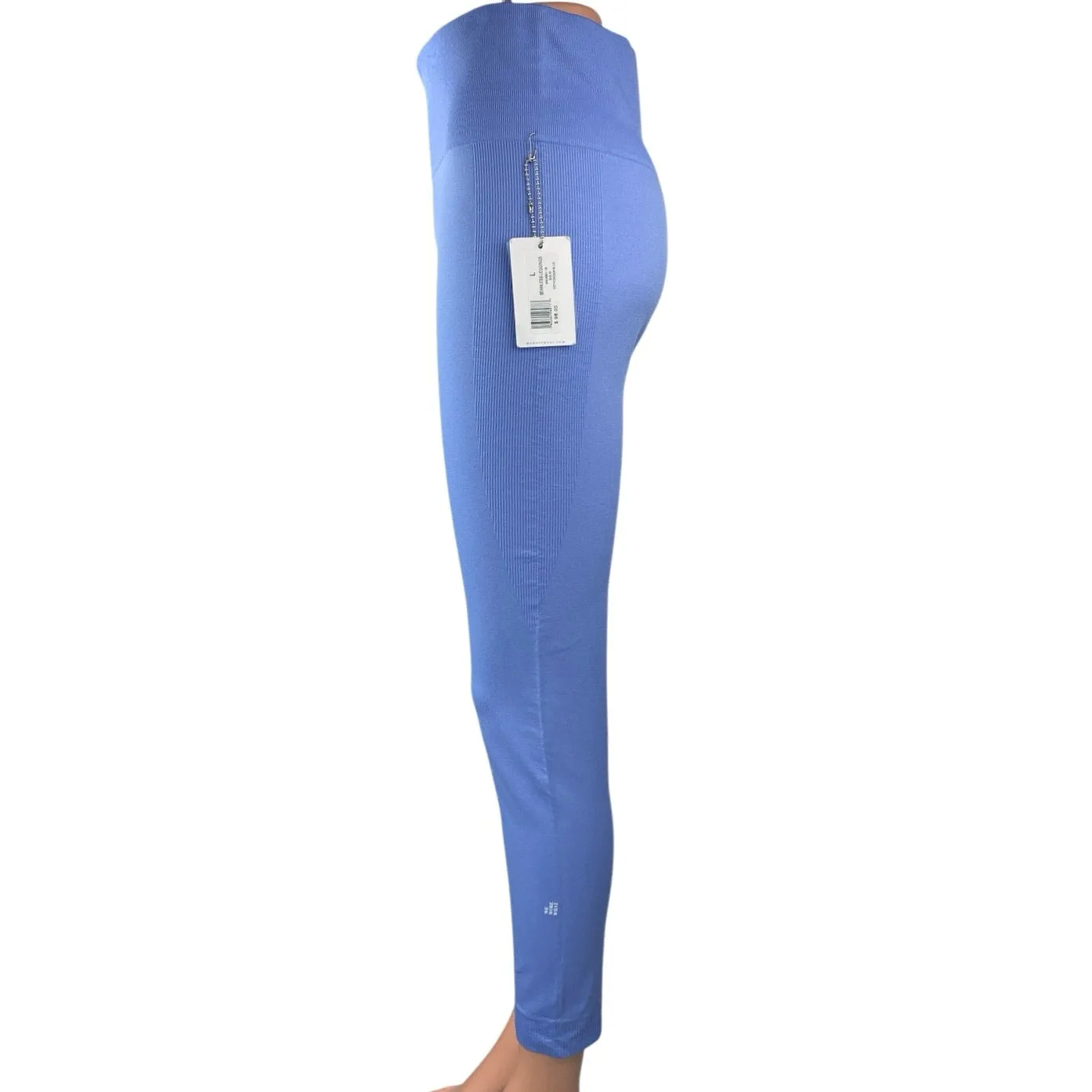 NEW WeWoreWhat Powder Blue High Rise Seamless Athletic Leggings Pants Size L