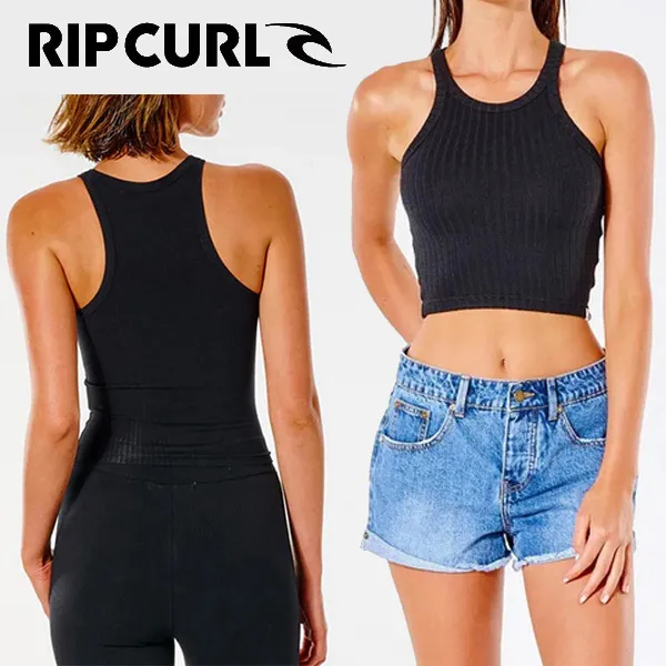 RIP CURL  |Unisex Street Style Plain Medium Tanks & Camisoles