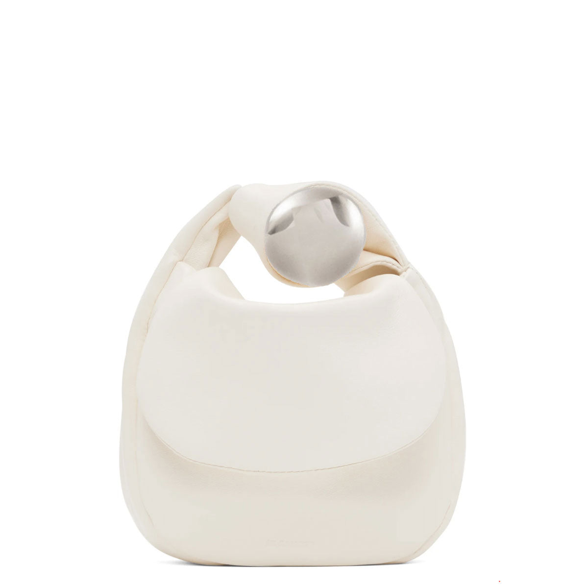 Sphere Pouch Leather, Cosmic Latte