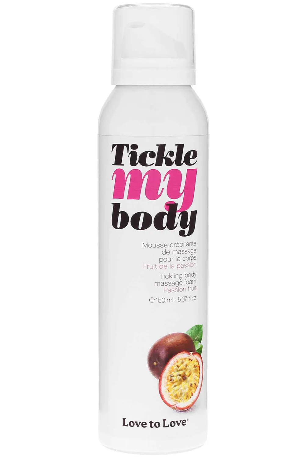 Tickle My Body Massage Foam Passion Fruit 150ml