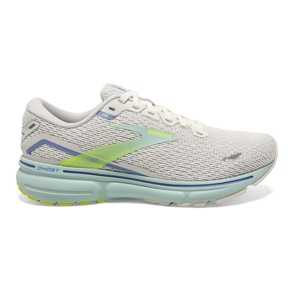 Women's Brooks Ghost 15, Coconut/Skylight/Nightlife, 12 B Medium