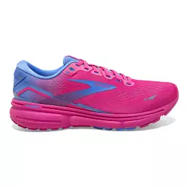 Women's Brooks Ghost 15, Pink Glo/Blue/Fuchsia, 6 B Medium