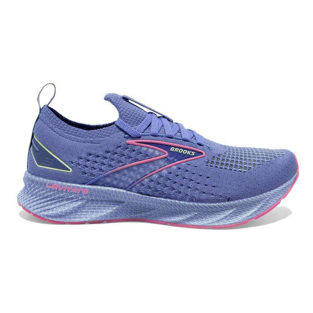 Women's Brooks Levitate StealthFit 6, Purple/Pink, 8 B Medium