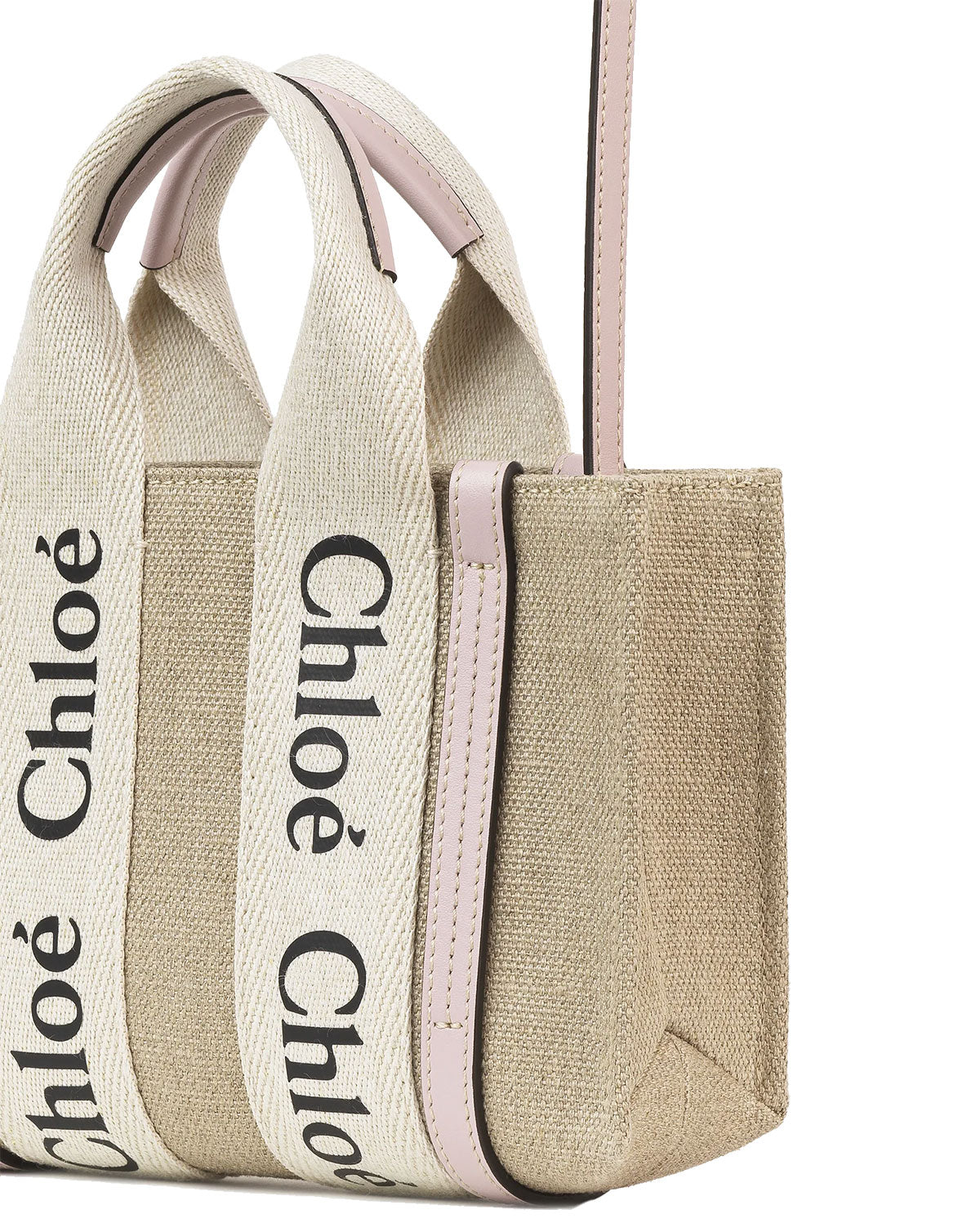 Woody Tote Mini Strap Linen, Misty Lavender