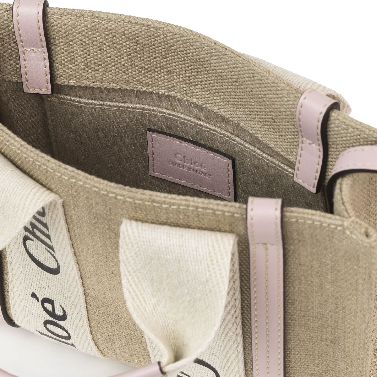 Woody Tote Mini Strap Linen, Misty Lavender